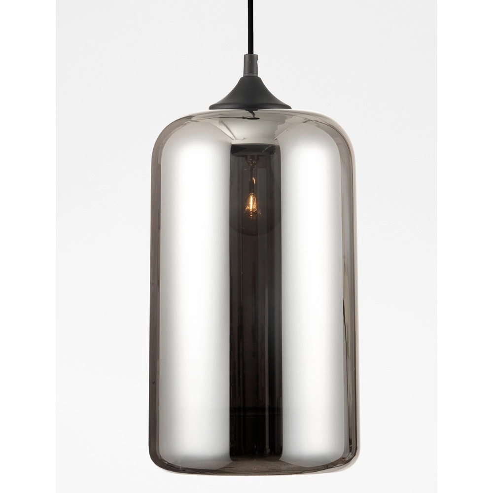 Hanglamp Savaz chroom glas Ø 17,5 x 29,8cm Lyora 5212017421258