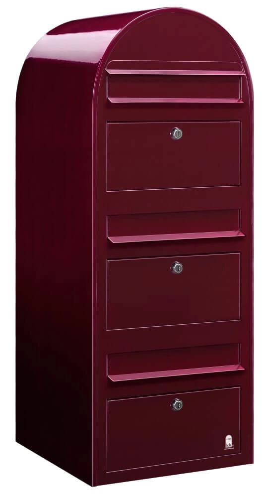 Brievenbus Trio 3005 Bordeauxrood Brievenbus Trio 3005 Bordeauxrood