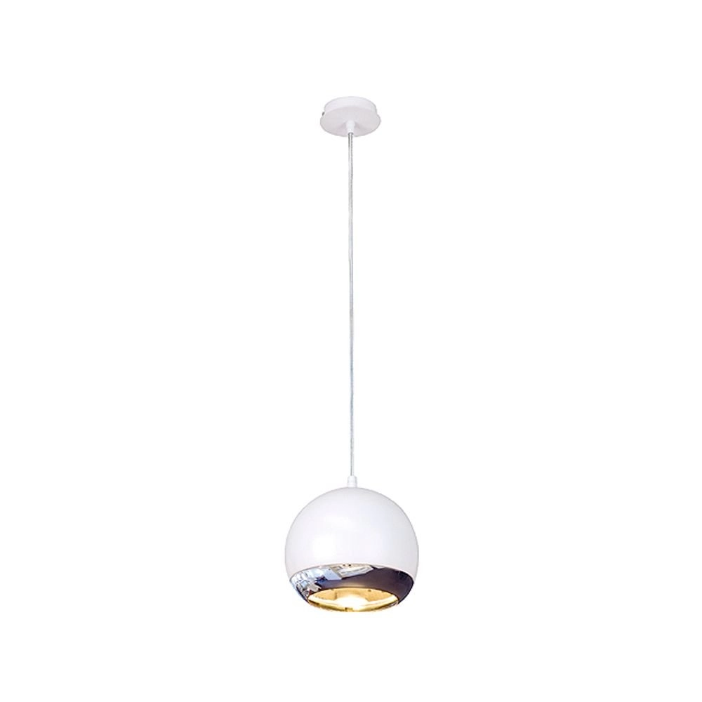 Mooie hanglamp Light Eye wit met chroom SLV 4024163109376