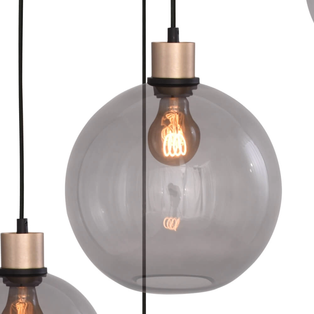 Vide hanglamp Lazise goud met zwart Masterlight 8718121303116