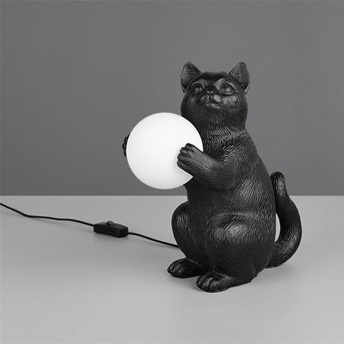 Tafellamp Gatio zwart Trio 4017807682076