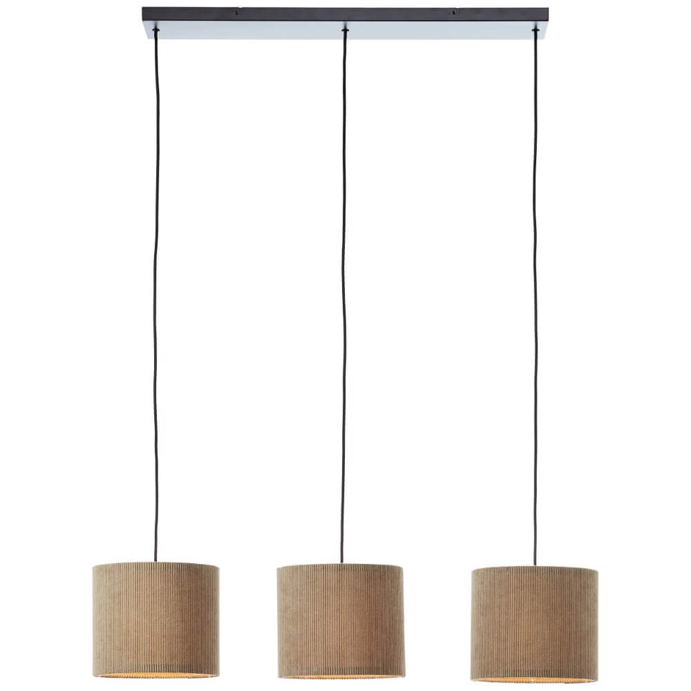 3-lichts hanglamp Tony grijs design Brilliant 4004353446313