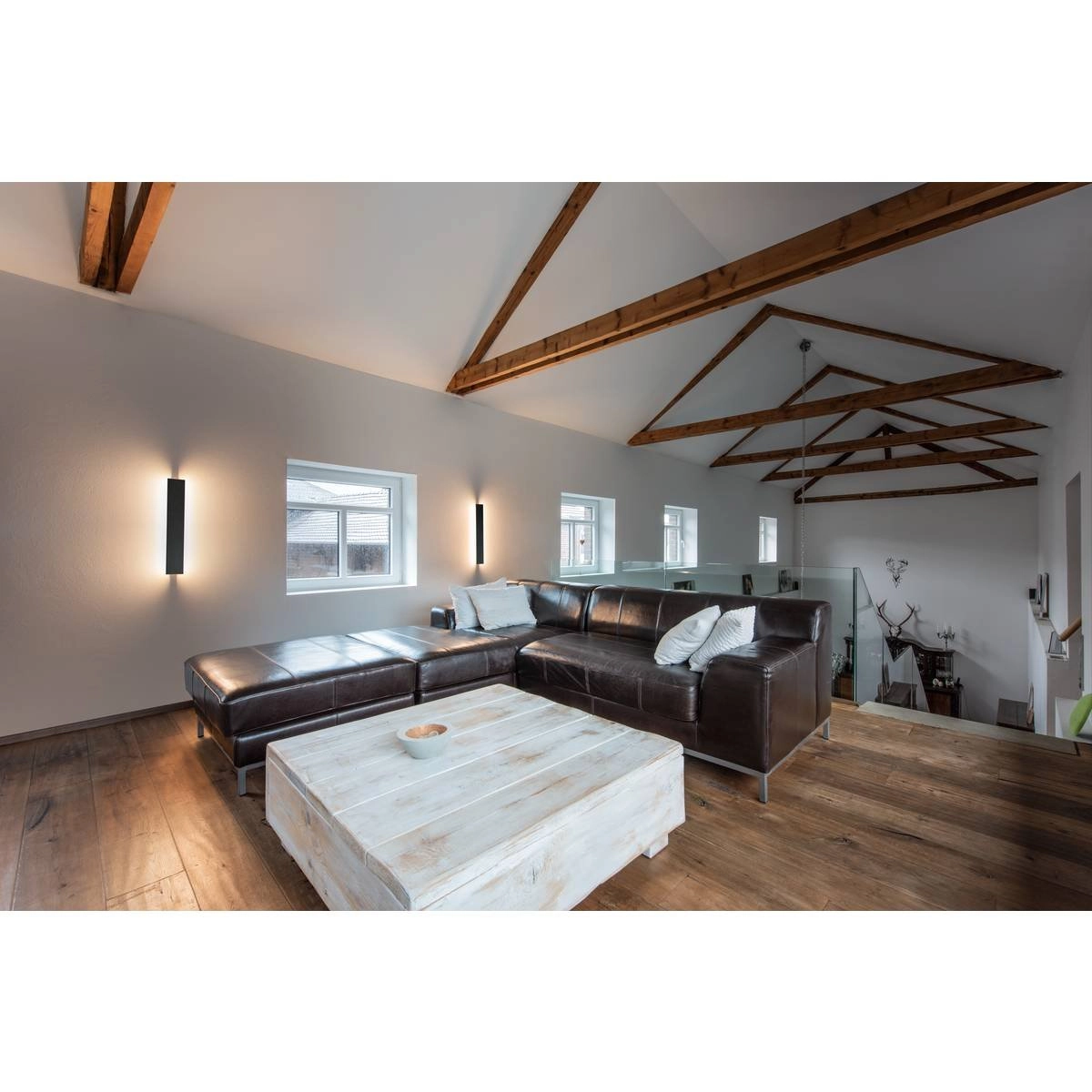 Langwerpige wandlamp Direto 60cm zwart SLV 4024163248907