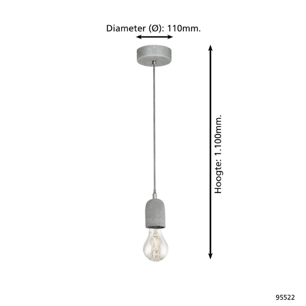 Hanglamp Silvares Eglo 9002759955229