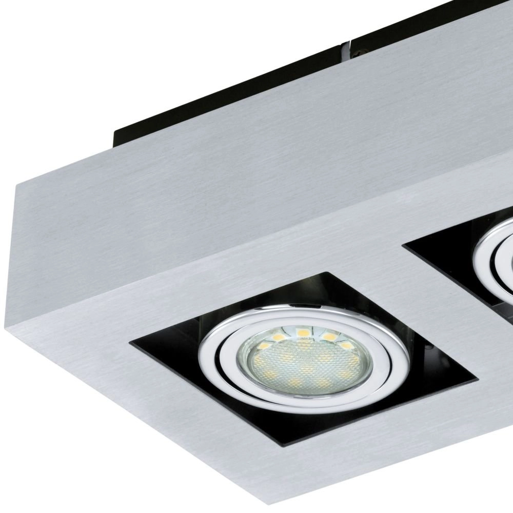 Led plafondspot Loke 1 2-lichts led metaalgrijs Eglo 9002759913533