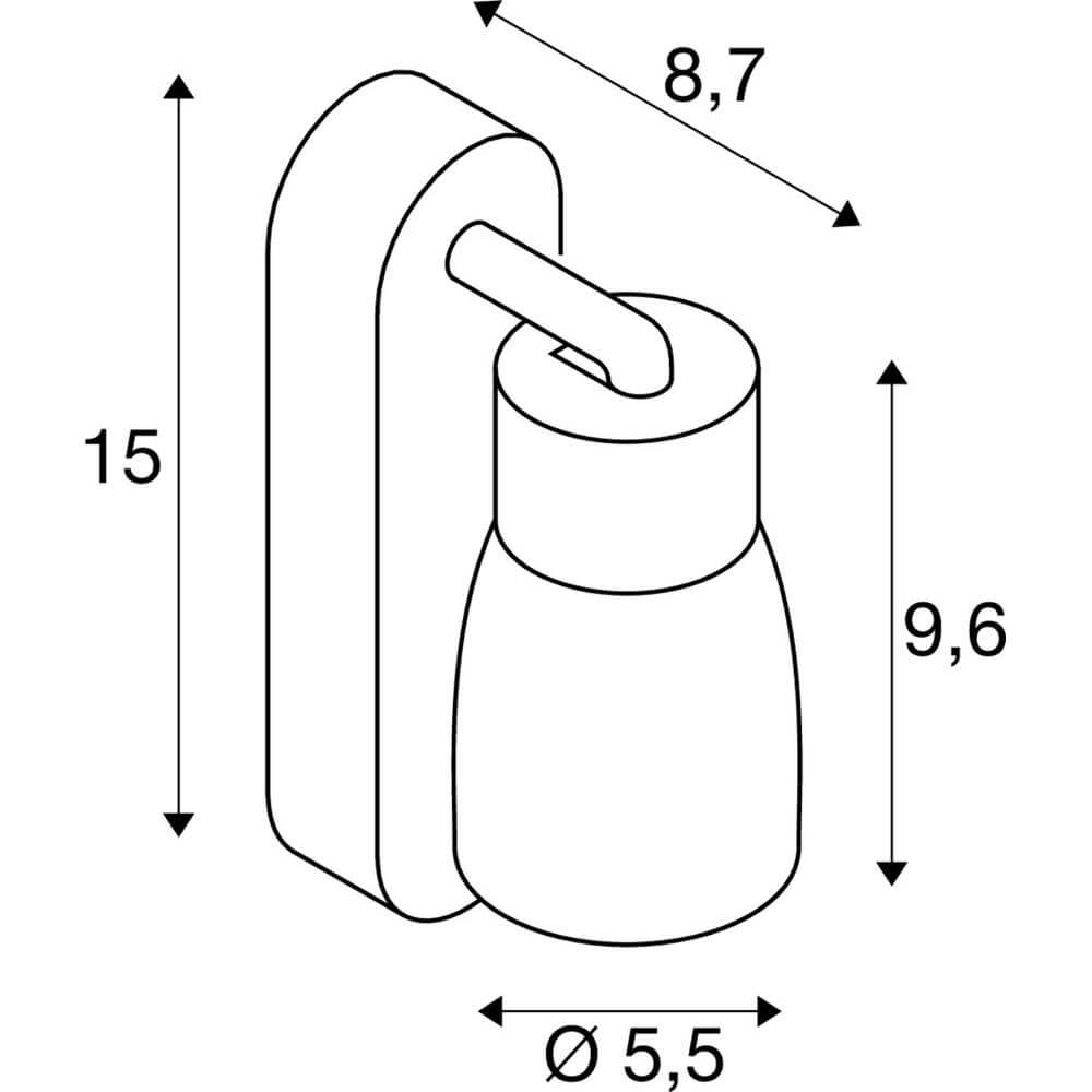 Spot Puri 2.0 Dome grijs enkel schakelaar SLV 4024163294195