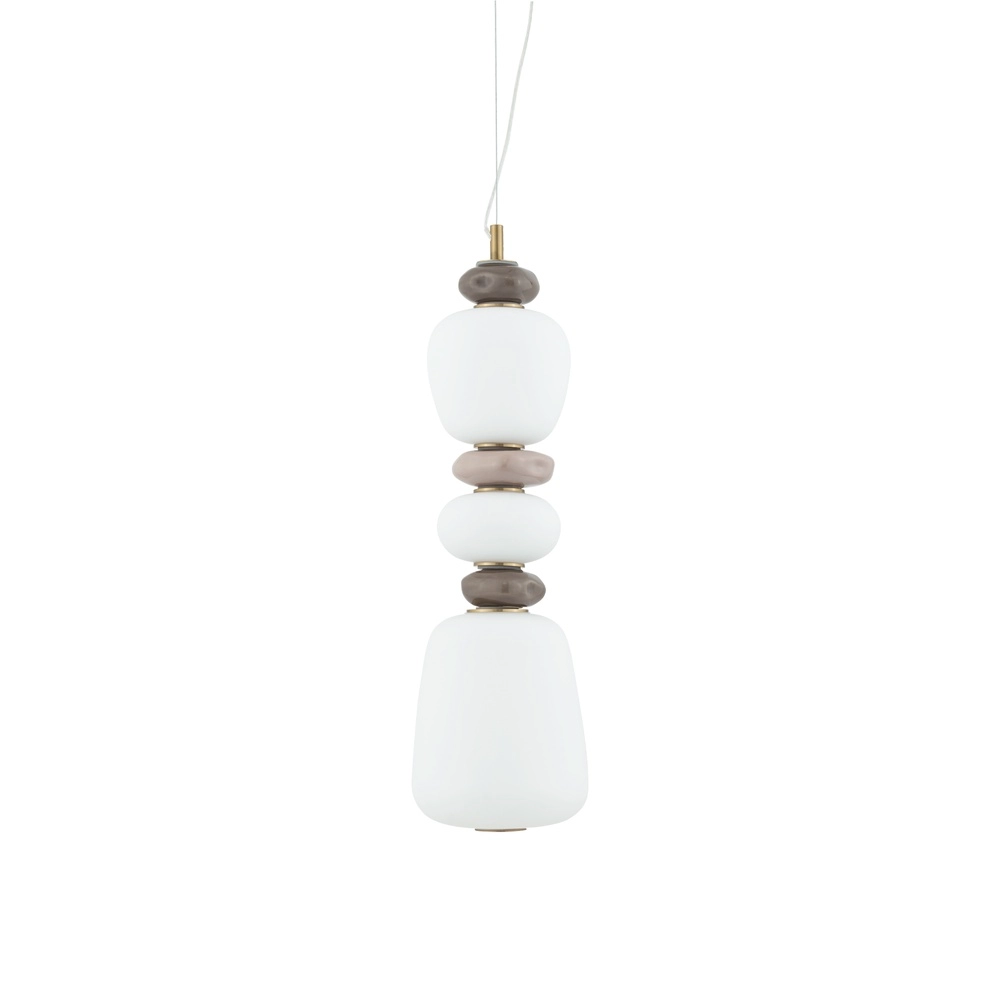 Hanglamp Ceramic Led keramiek en glas Ø 17cm Lyora 5903139117012