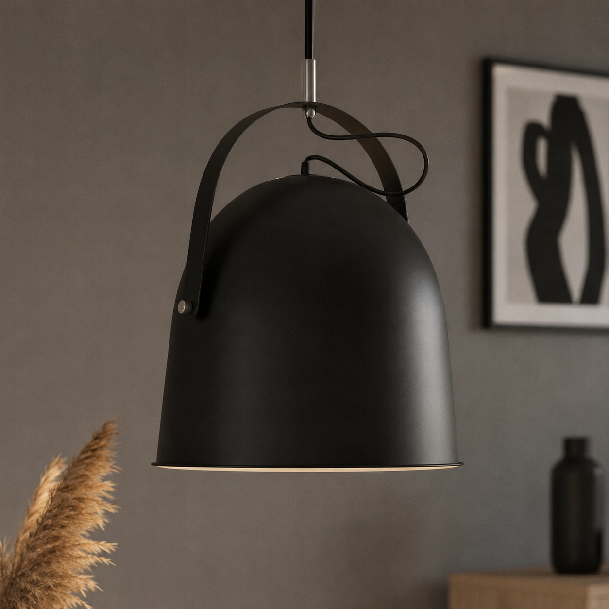 Zwarte hanglamp Cooper Ø 35cm