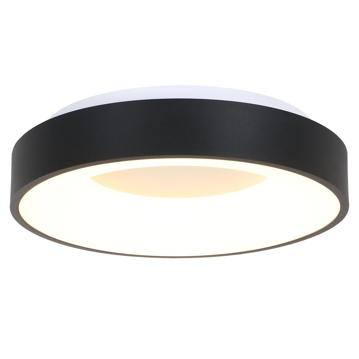 Design plafondlamp Ringlede Ø 48cm zwart Design plafondlamp Ringlede Ø 48cm zwart