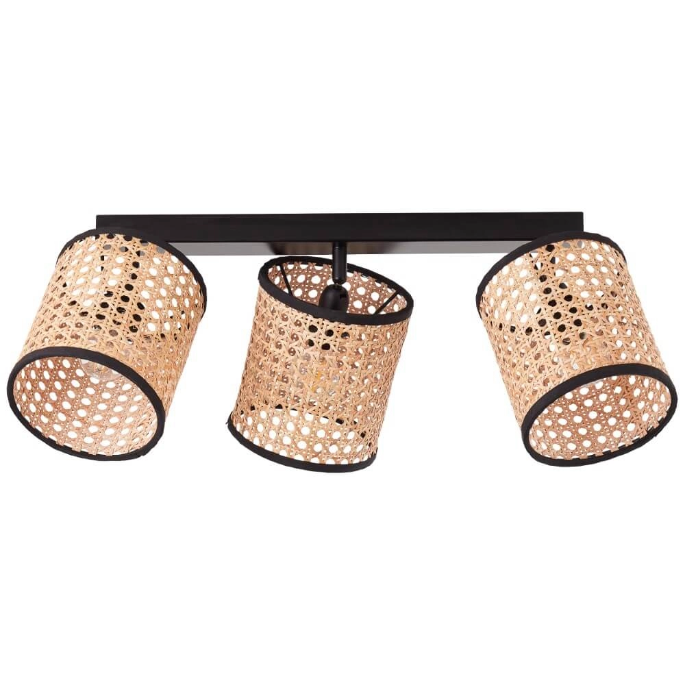 Rotan plafondlamp Wiley 3-lichts Brilliant 4004353396519