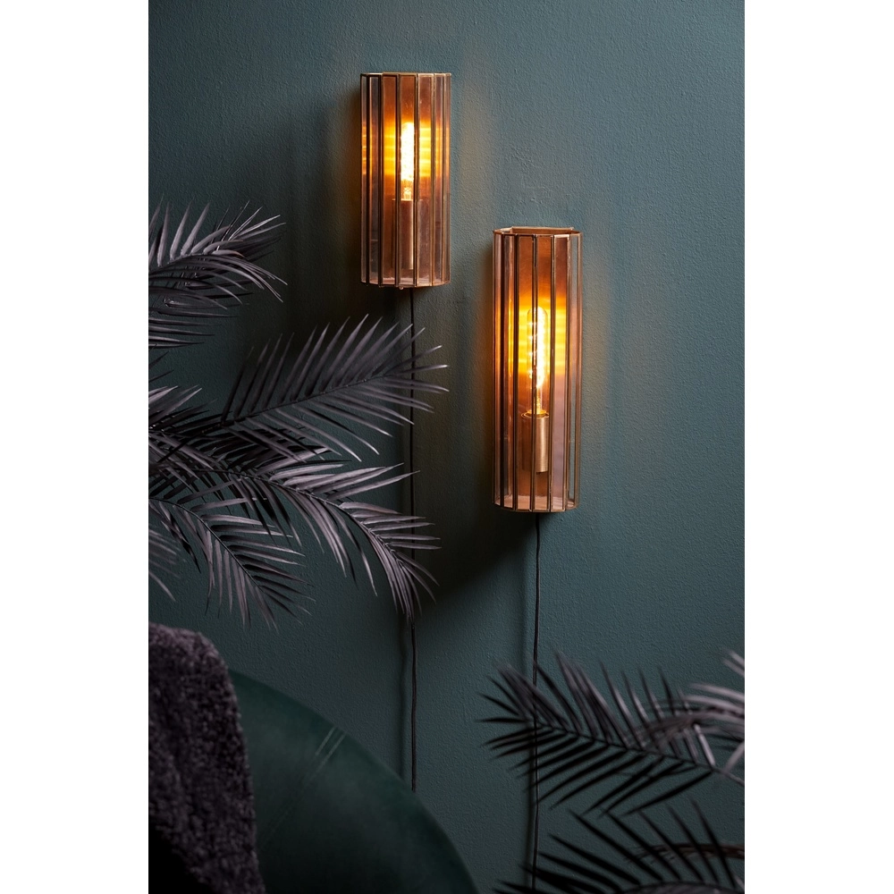 Industriele wandlamp StroBy brons 41cm Light & Living 8717807262280