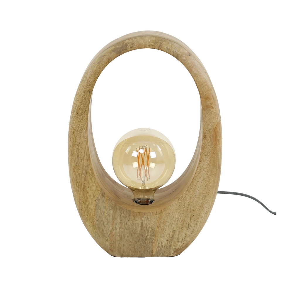 Mango houten tafellamp Arch 1x E27 - 43cm Lyora 8716803511460