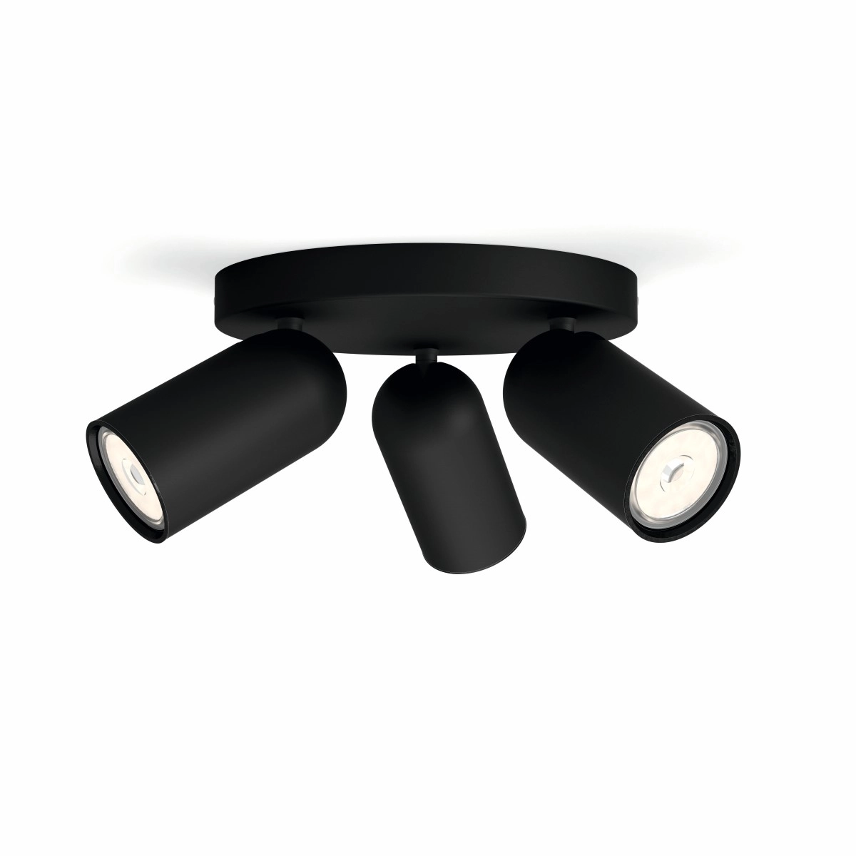 Opbouwspot Pongee 3-lichts zwart Philips 8718696164846