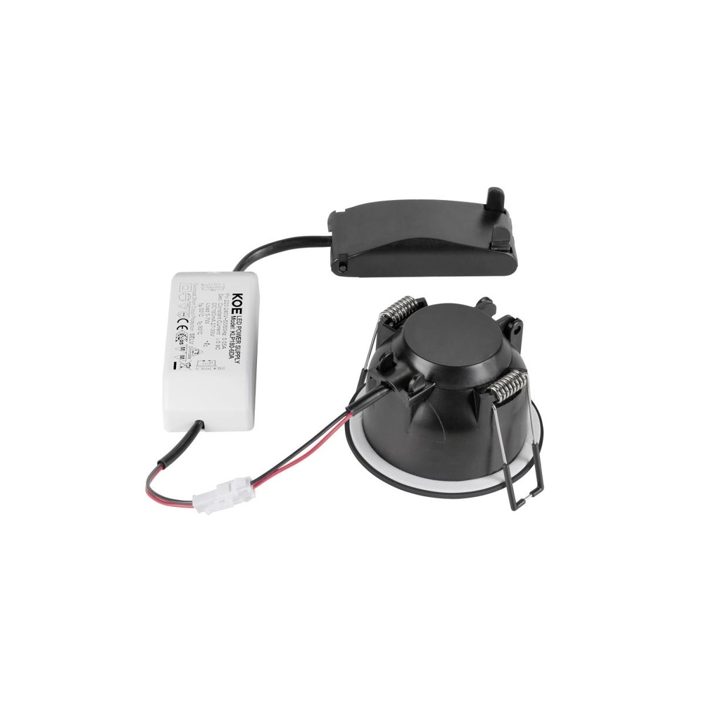 Inbouwspot New Tria 68 airtight 2700K zwart SLV 4024163304184