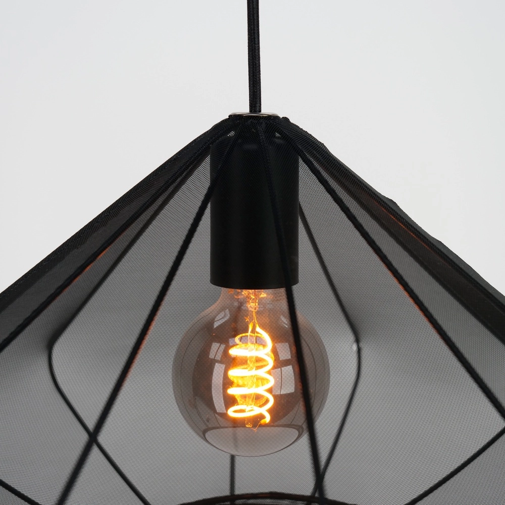 Hanglamp Ø 42cm Dolwen zwart - japandi Eglo 9002759439958