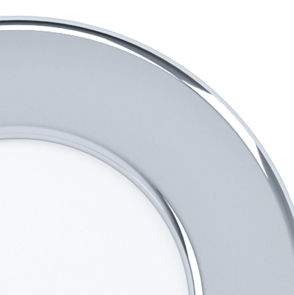 4000K inbouwspot Fueva 5 IP44 - Ø 8,6cm chroom Eglo 9002759992088