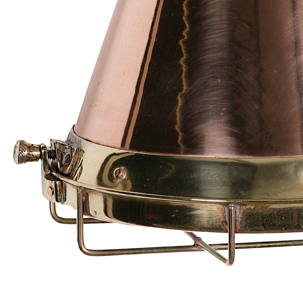 Antieke industrie muurlamp Freigther antiek koper (ANT) Limehouse