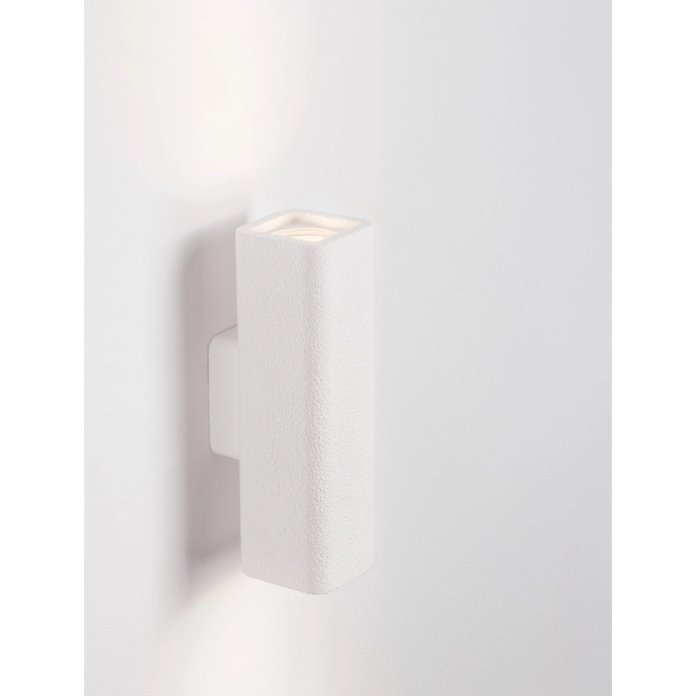 Vierkante wandlamp Serene wit