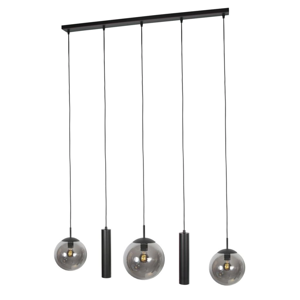 Design hanglamp Bollique 5-lichts zwart