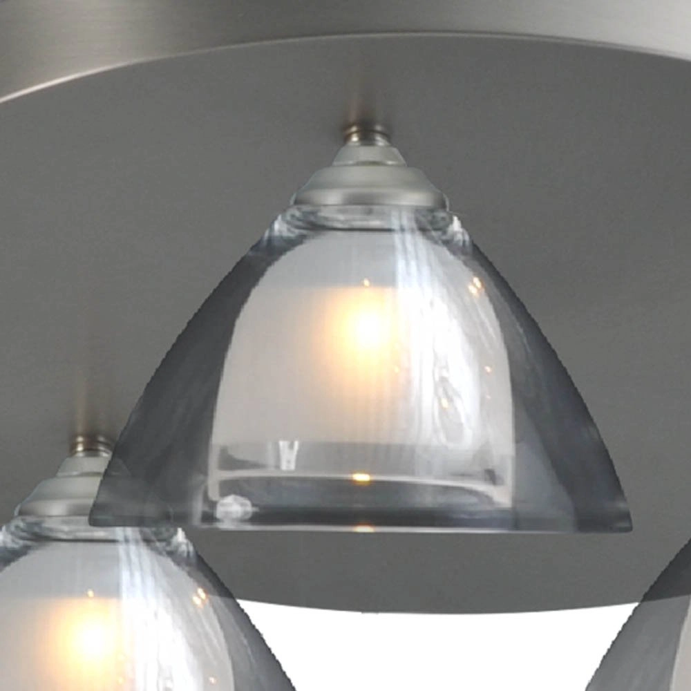 Plafondlamp Caterina LED Disk 3-lichts metaalgrijs Masterlight 8718121210780