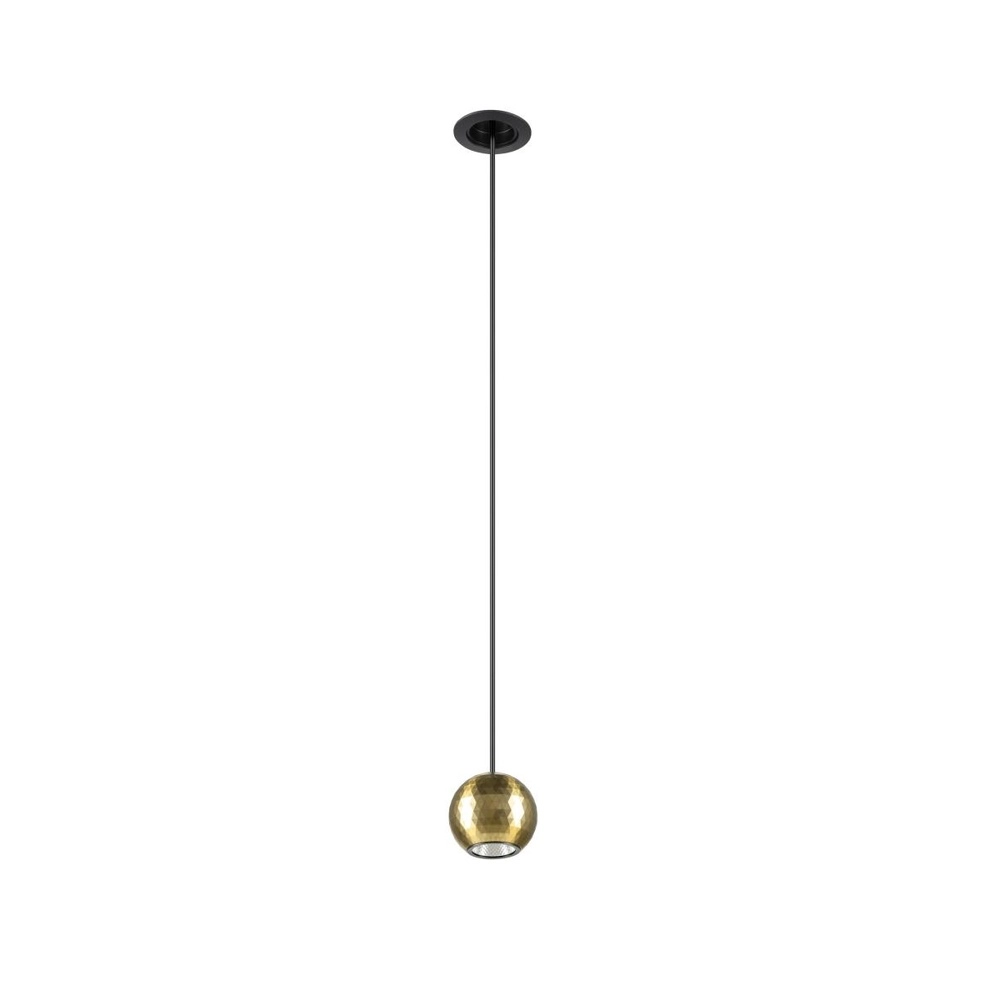 Inbouw hanglamp Dysko zwart met goud SLV 4024163316651