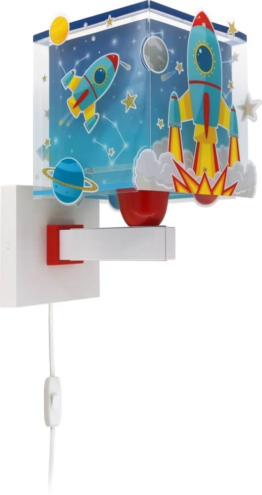 Wandlampje Rocket blauw met wit Dalber 8420406633596
