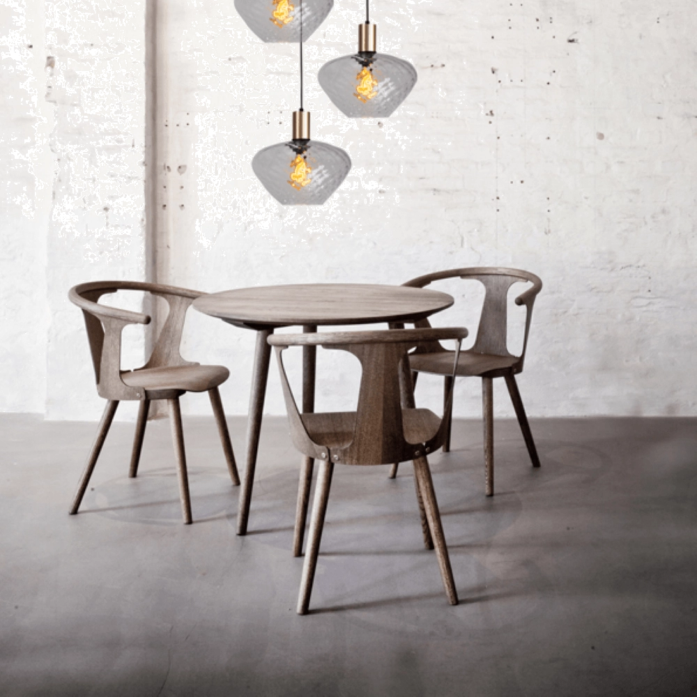 3-lichts vide hanglamp - goud - Porto met Blossom clear glazen Masterlight 8718121270791