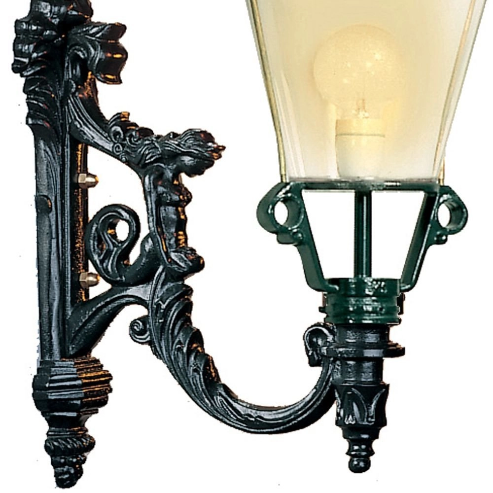 Nostalgische wandlamp Odense zwart KS Verlichting 8714732128544