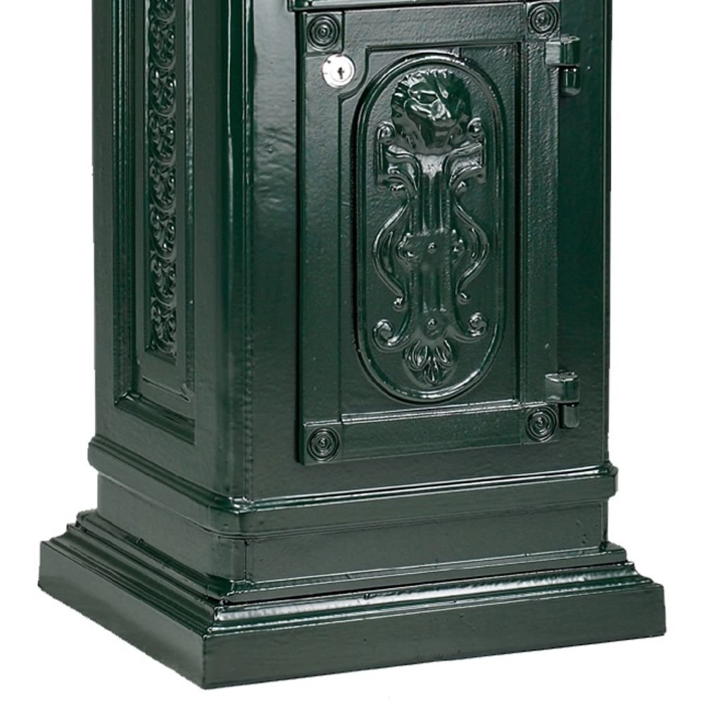 Nostalgische brievenbus Colombus B1B 2-deurs kolom - zwart KS Verlichting 8714732170949
