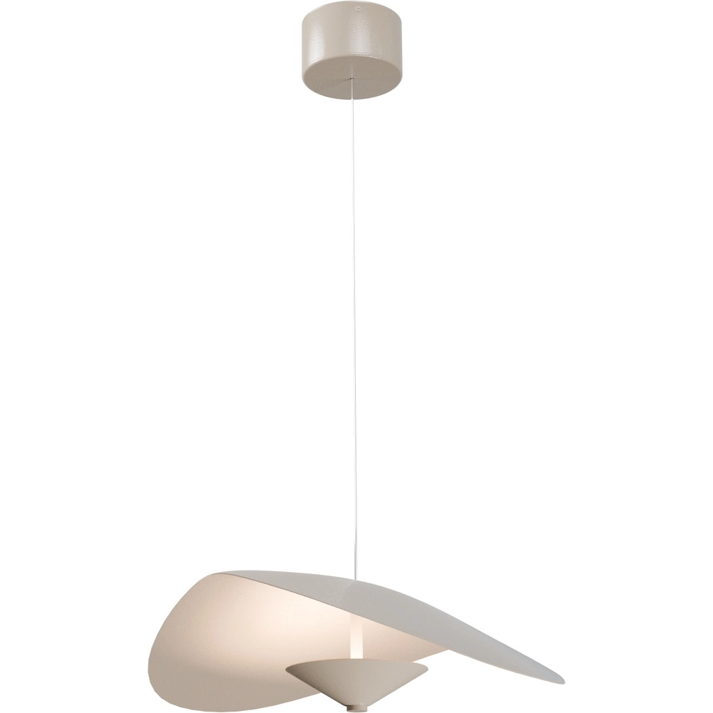Deense stijl hanglamp Lente Ø 45cm - zand - met katrol