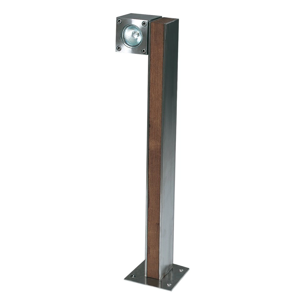 Tuinspot Q-Bic Teak 1 60cm hout-RVS Tuinspot Q-Bic Teak 1 60cm hout-RVS