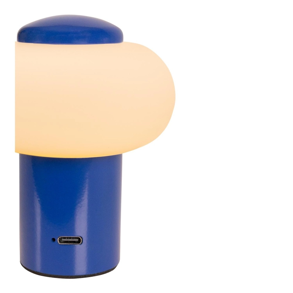 Oplaadbare tafellamp Gustav blauw Lucide 5411212442062