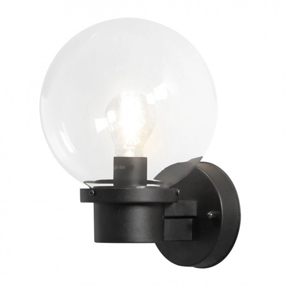 Buitenlamp globe Nemi zwart