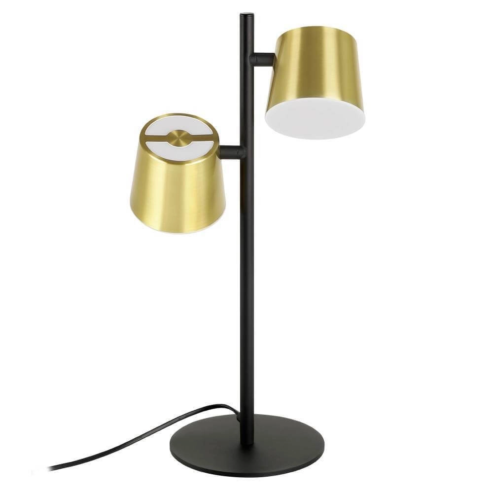 Zwart met gouden tafellamp Altamira