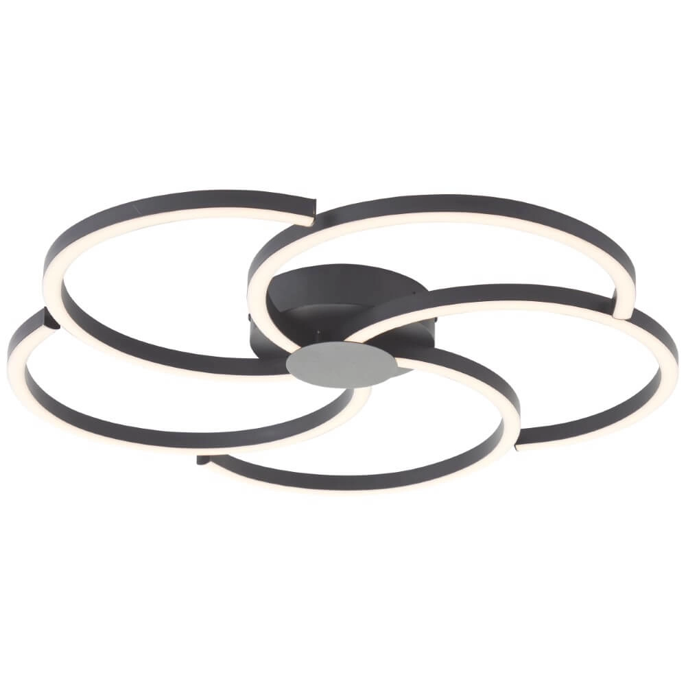 Dimbare plafondlamp Fico zwart Dimbare plafondlamp Fico zwart