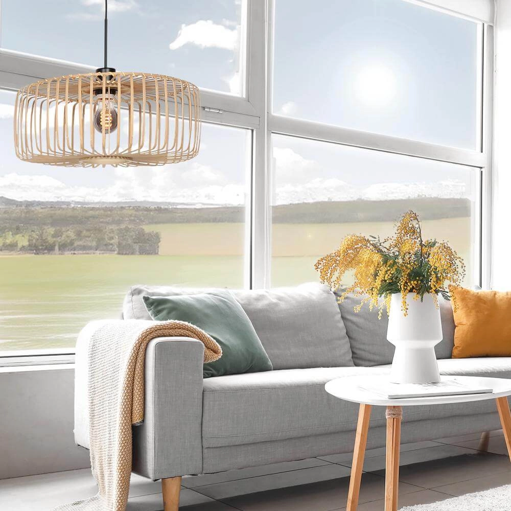 Bamboe hanglamp Bloeba Ø 60cm Steinhauer 8712746177244