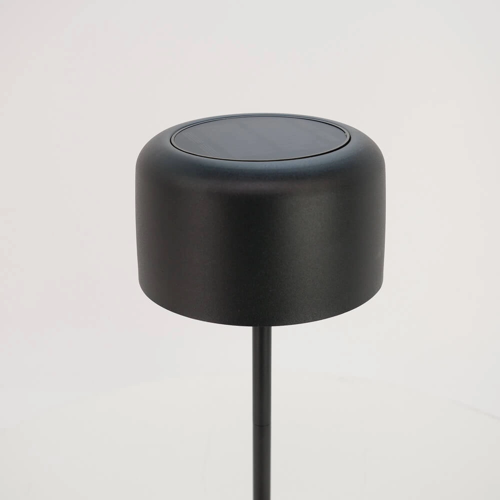 Strakke tafellamp Roccanova solar zwart met usb Eglo 9008606355037