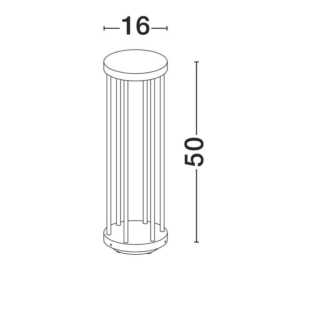 Tuinlamp design Nereus M antraciet Lyora 5212017449481
