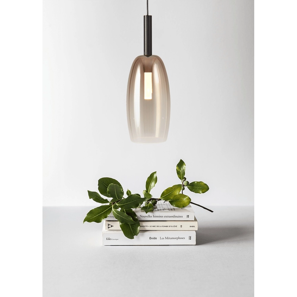 Hanglamp Ø 11,5cm Lido Olive met gold-fading glas Masterlight 8718121324760