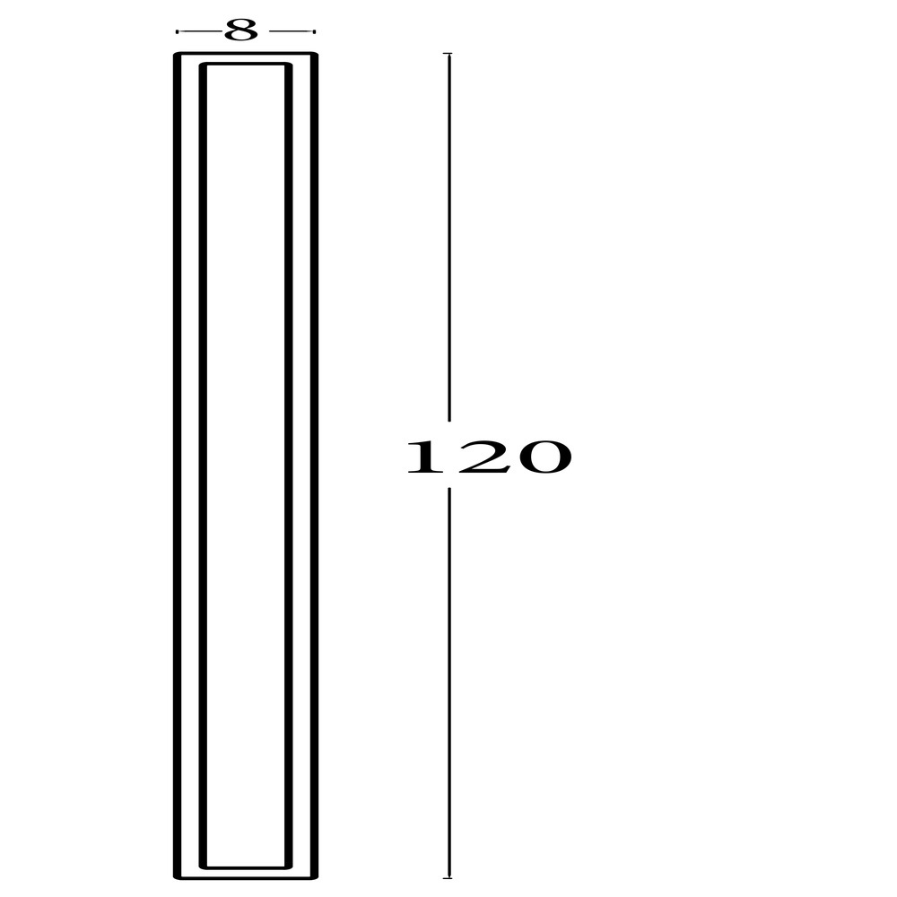 Design wandlamp Bordo zwart 120cm Searchlight 5053423289984