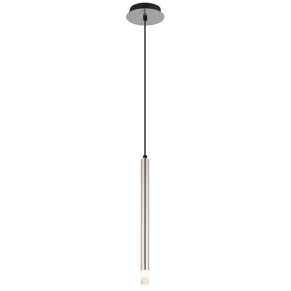 Design hanglamp Ryan 1-lichts nikkel Design hanglamp Ryan 1-lichts nikkel