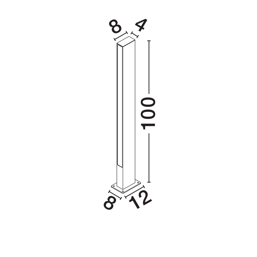 Tuinlamp Stor design 100cm Lyora 5212017472489