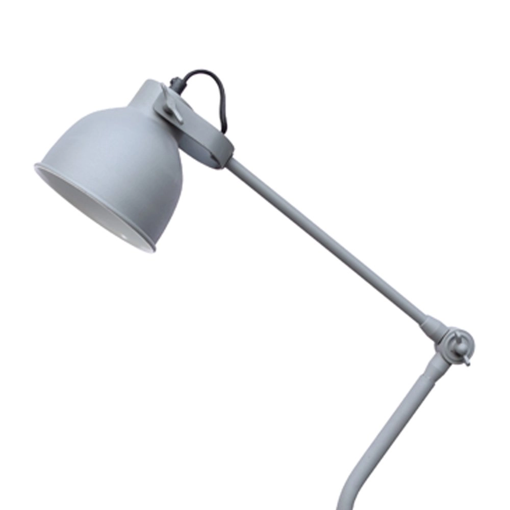 Stoere landelijke leeslamp Industrial 140cm vintage grijs Urban Interiors 8719325005233