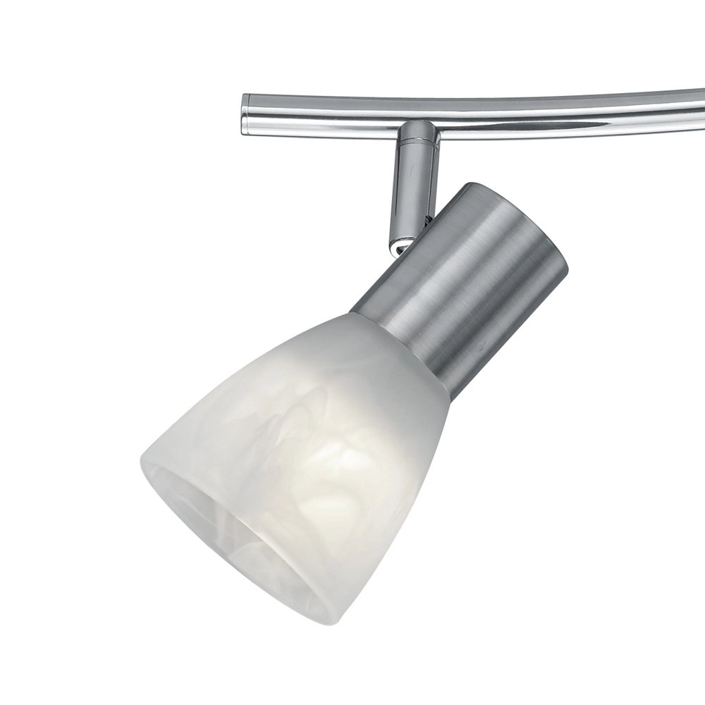 Moderne plafondspot Levisto 4-lichts nikkel mat Trio 4017807281712
