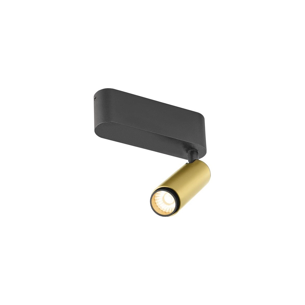 Opbouwspot Grip! S goud met zwart 2700K SLV 4024163304948