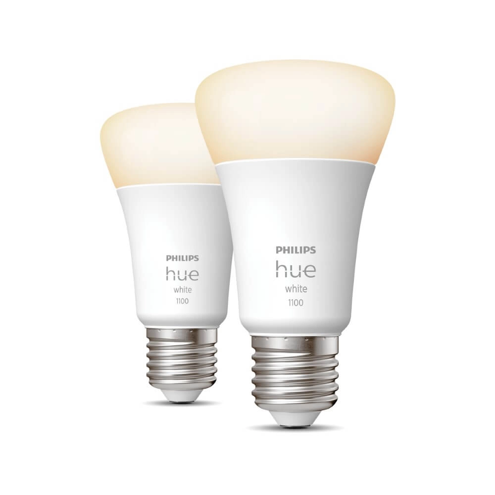 Hue - E27 - 10W - White set van 2 Philips 8719514289192