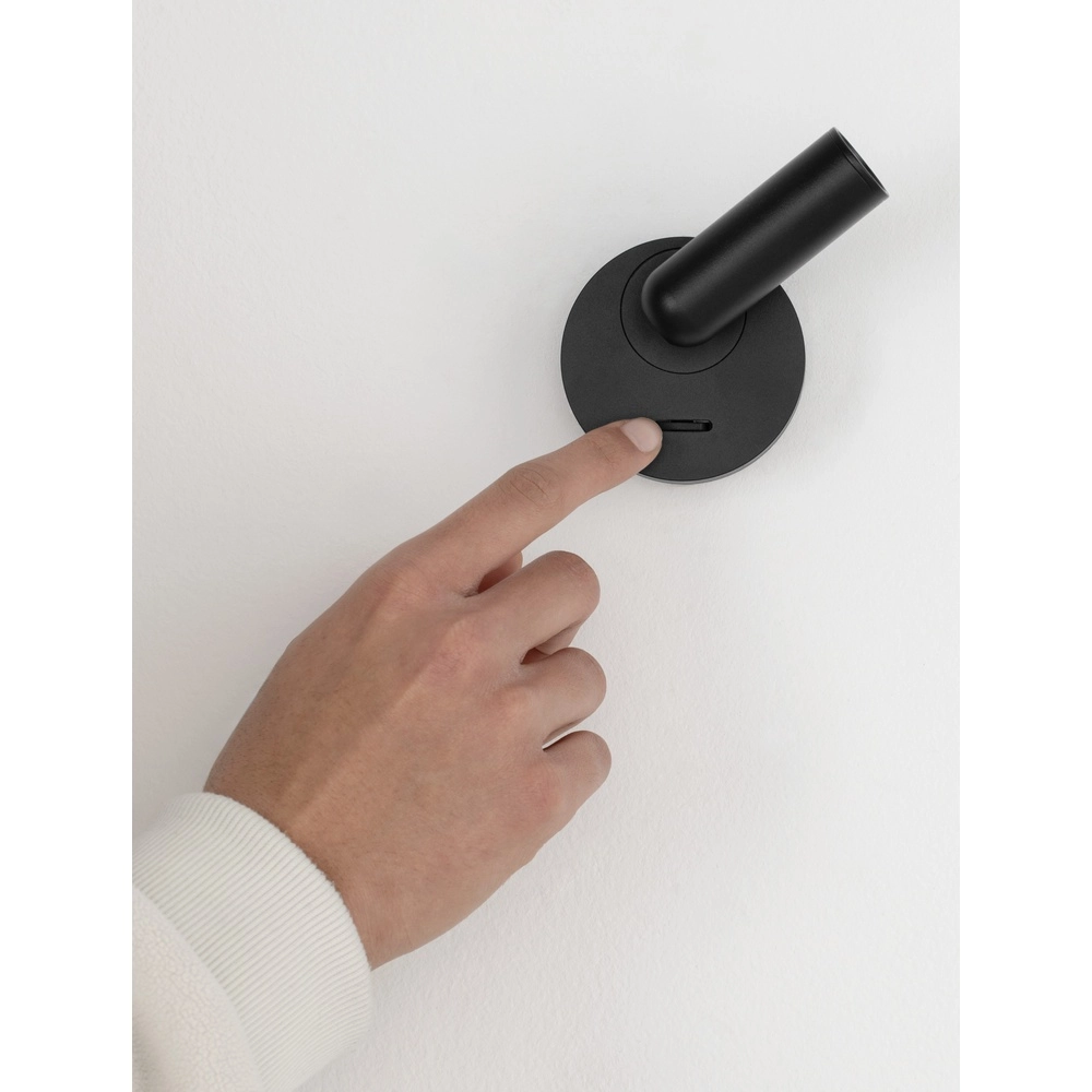 Bedlampje Pictor zwart Lyora 5212017472342