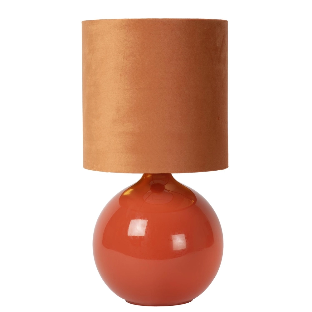 Oranje schemerlamp Esterad Ø 24cm