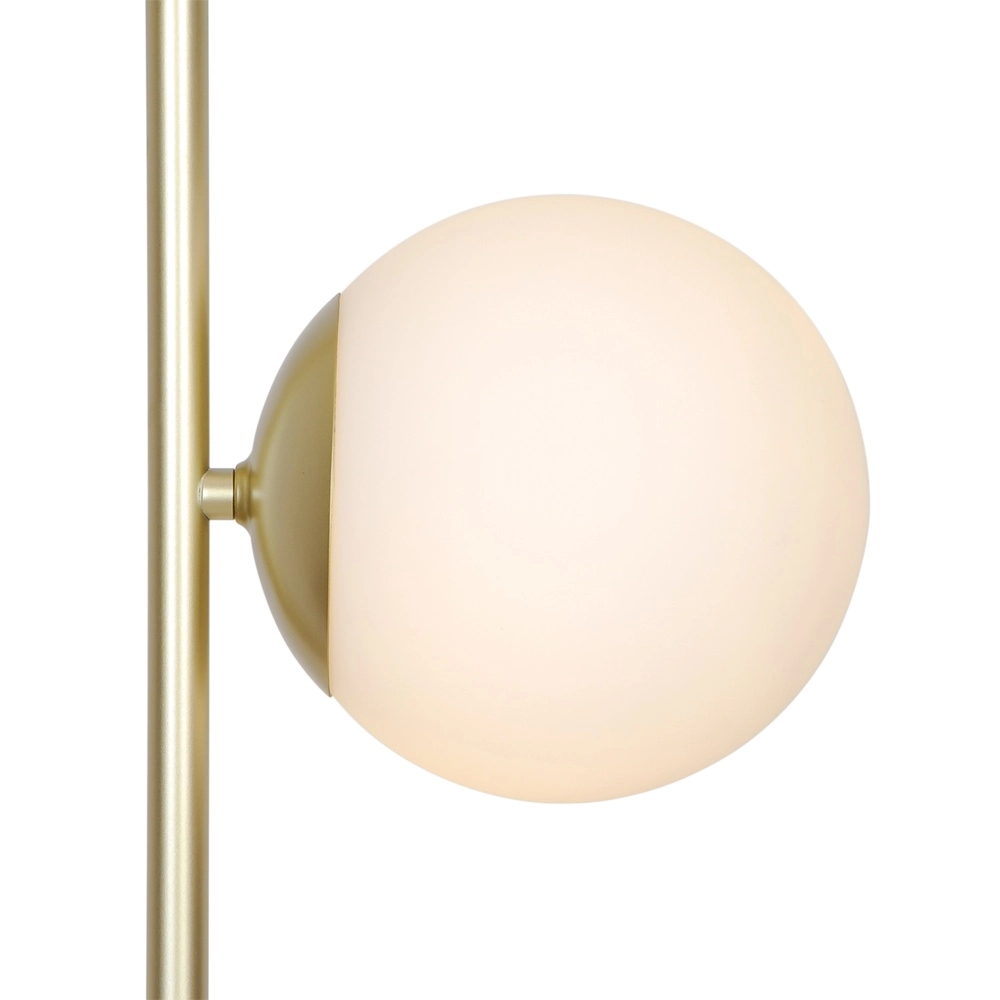 Scandinavische vloerlamp Lilly  goud met wit Nordlux 5704924027444