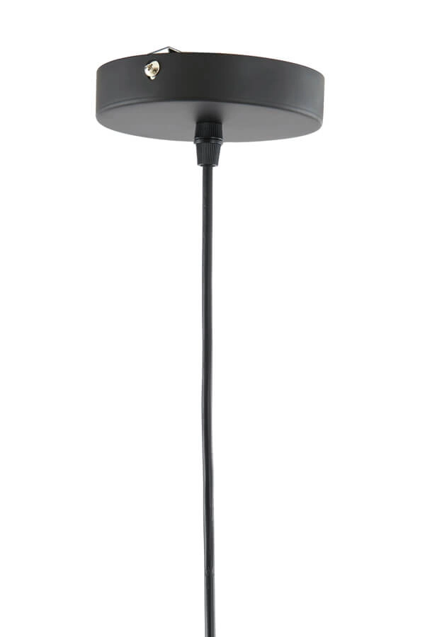 Gevlochten hanglamp Tripoli met zwart Ø 50cm Light & Living 8717807709440